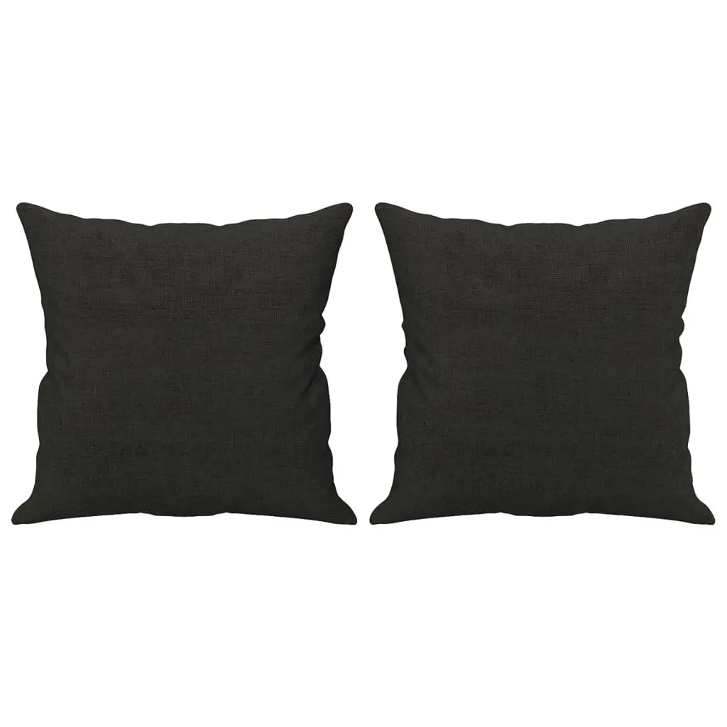 3 Piece Sofa Set for Lounging Reading Watching TV Black Fabric