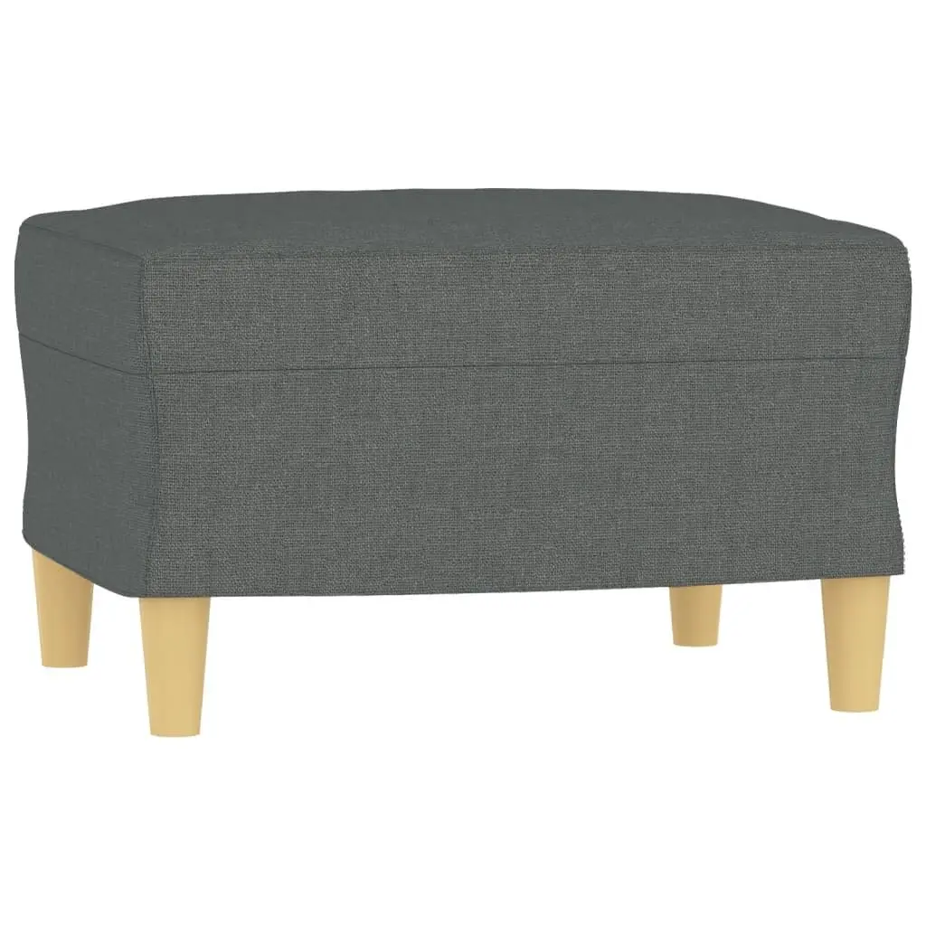 3 Piece Sofa Set Grey Fabric Couch for Living Room