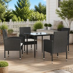 Reliable Outdoor 5-Piece Dining Set with Cushions