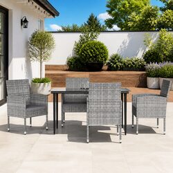 Comfortable and Stylish 5 Piece Garden Dining Set