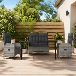 Value-Driven 4-Piece Garden Dining Set with Comfort Features