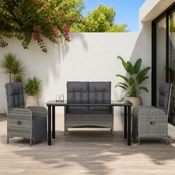 Reliable 4 Piece Garden Dining Set with Cushions