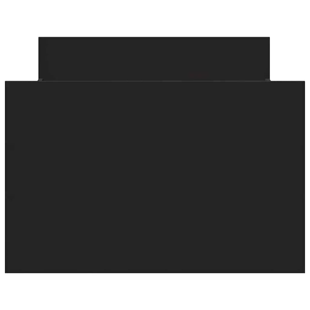 Black Bed Frame 90x190 cm with Ample Storage