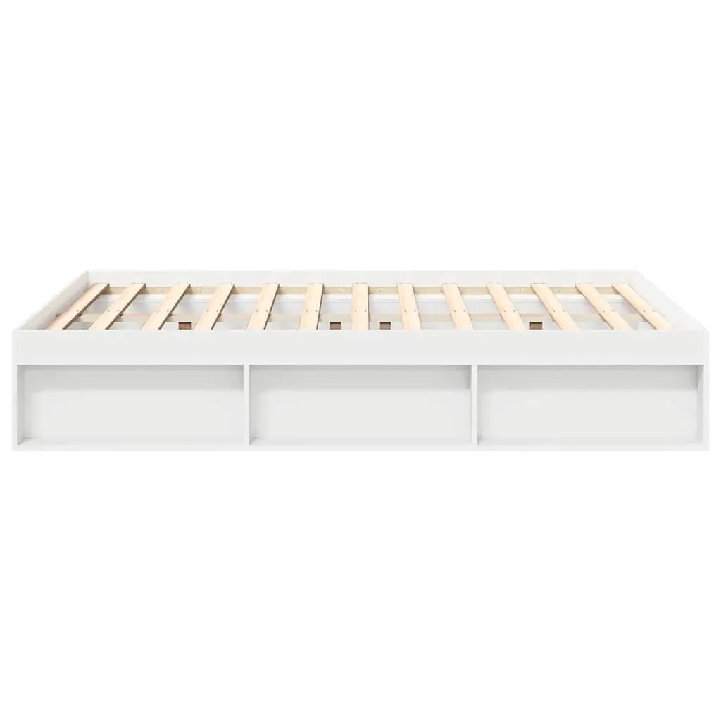 White Bed Frame with Storage Options
