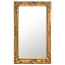 Warm and Elegant Gold Baroque Frame Wall Mirror 50x80cm