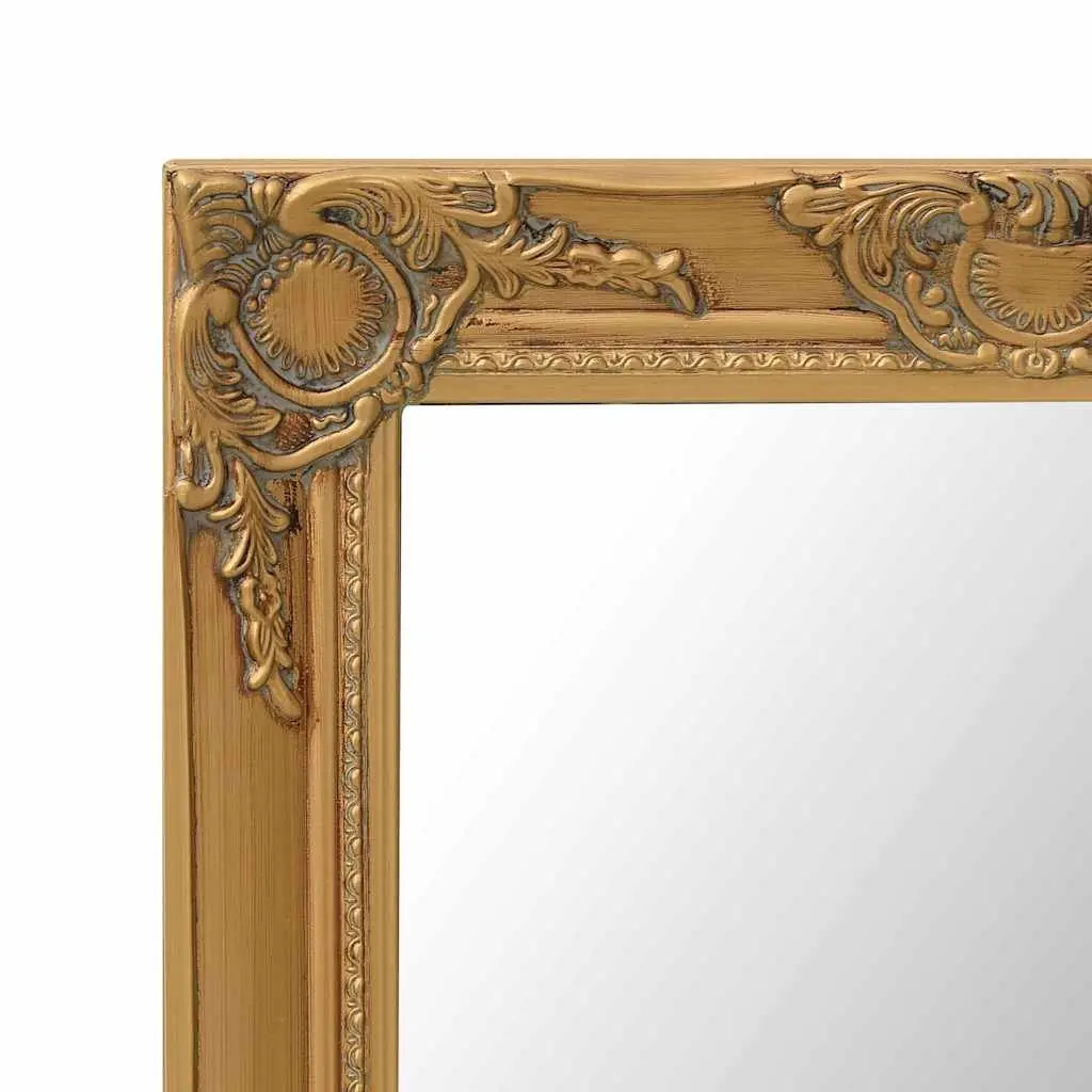 Wall Mirror Baroque Style Decorative 50x80cm Gold Frame