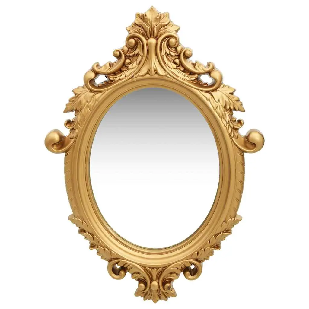 Wall Mirror Castle Style 56x76 cm Gold Ornate Frame Decor