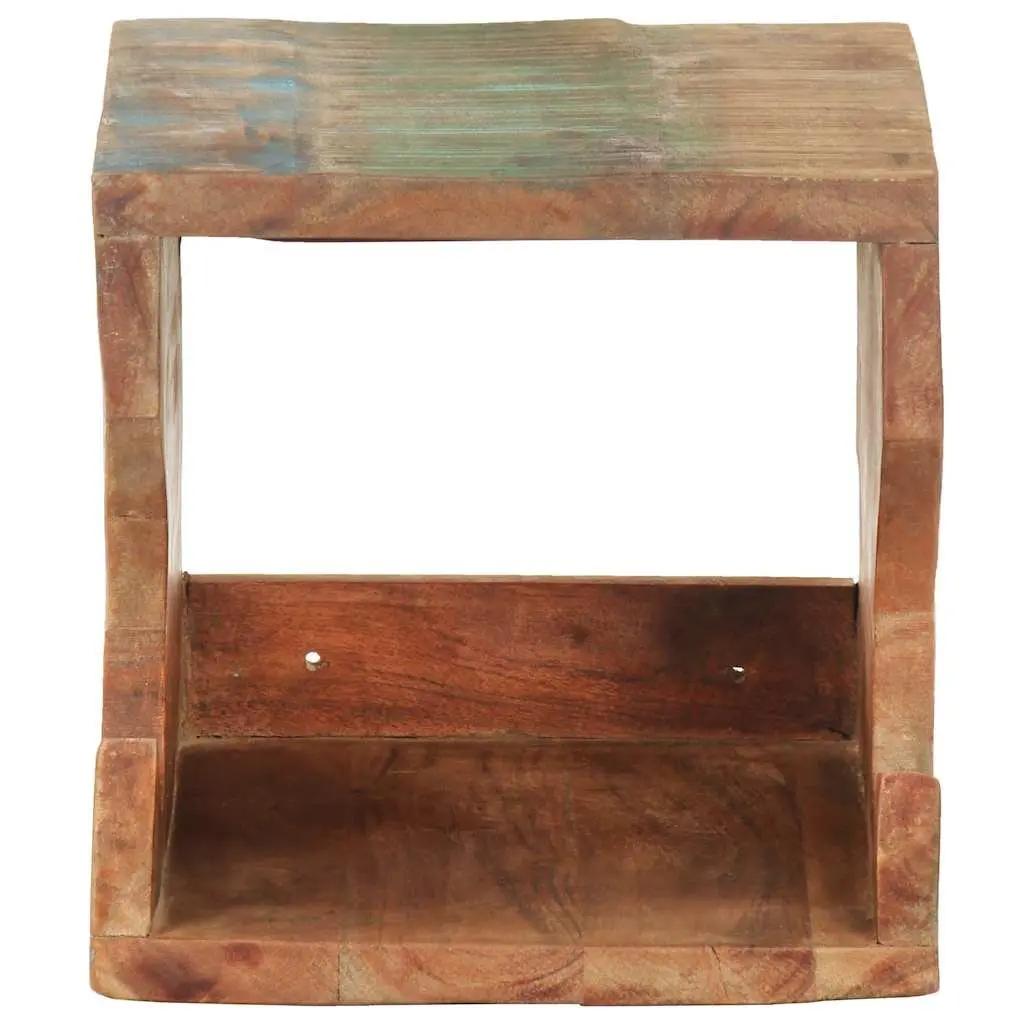 Wall Mounted Bicycle Rack 35x25x25 cm Reclaimed Wood Bike Storage Holder