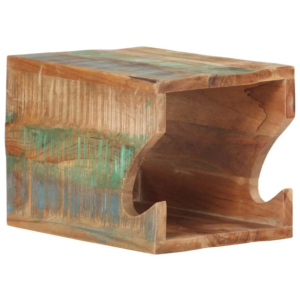 Wall Mounted Bicycle Rack 35x25x25 cm Reclaimed Wood Bike Storage Holder