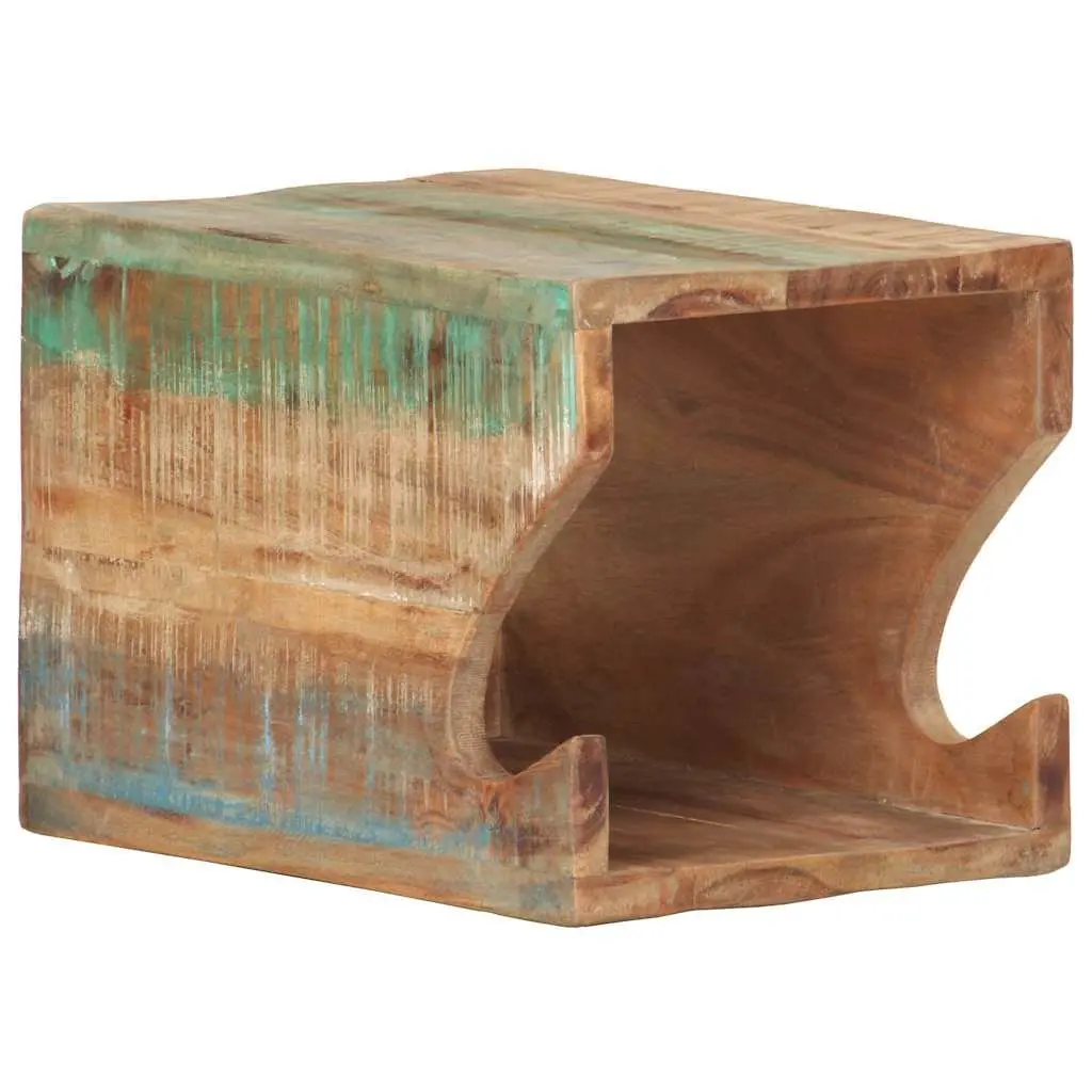 Wall Mounted Bicycle Rack 35x25x25 cm Reclaimed Wood Bike Storage Holder