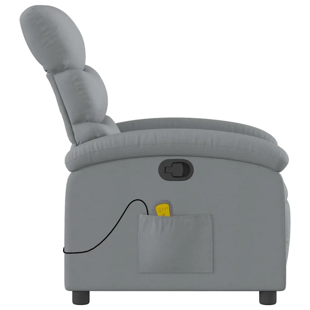 Grey Fabric Massage Chair with Stability