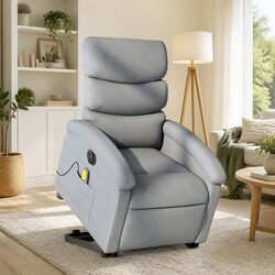 Light Grey Electric Recliner Chair - Comfortable and Practical