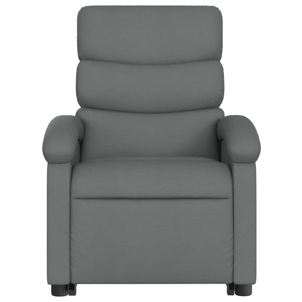 Electric Stand Up Massage Recliner Chair Grey Fabric Armchair Power Lift Recline