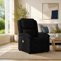 Reliable Black Fabric Massage Recliner Chair for Comfort