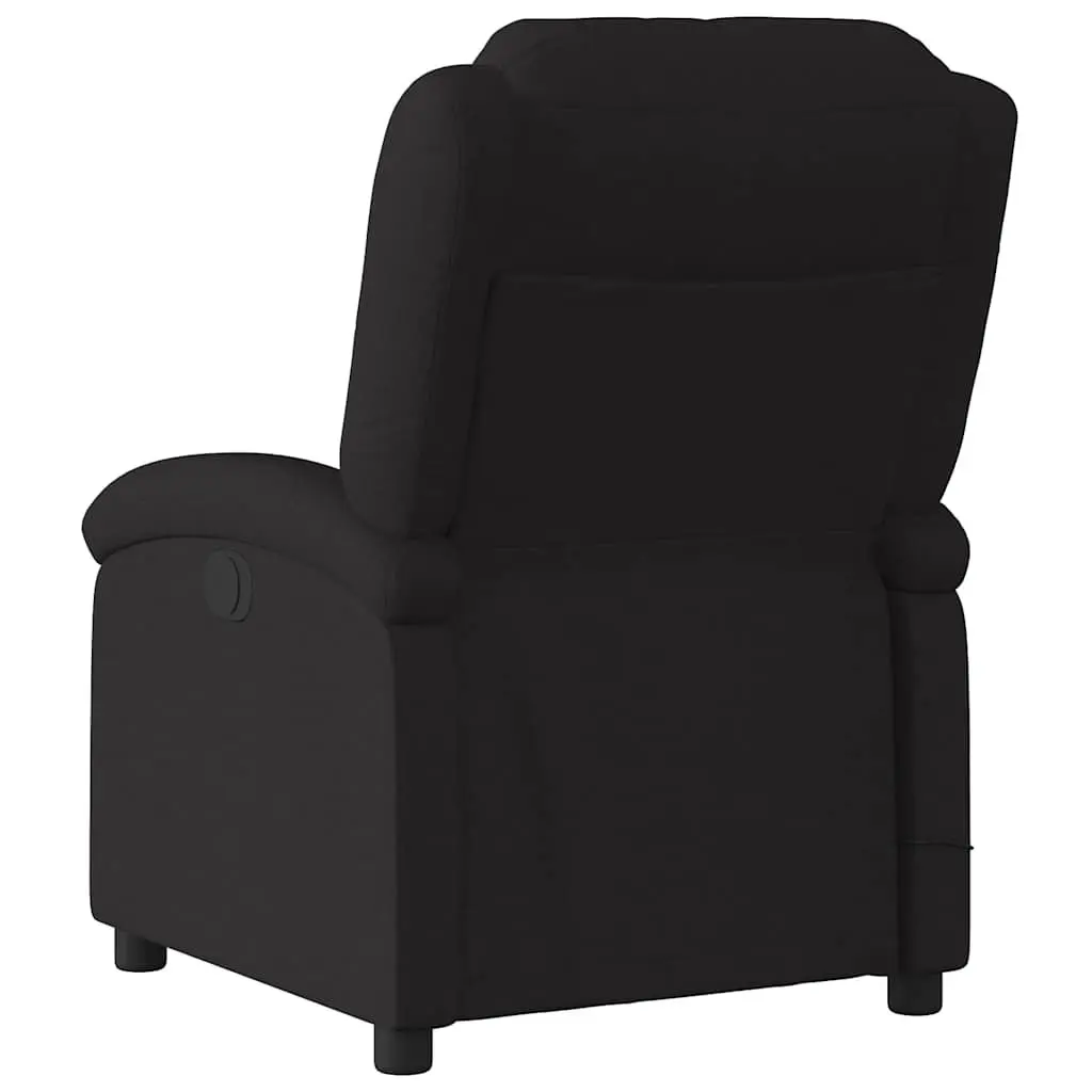 Electric Massage Recliner Chair Vibration Relaxation Black Fabric