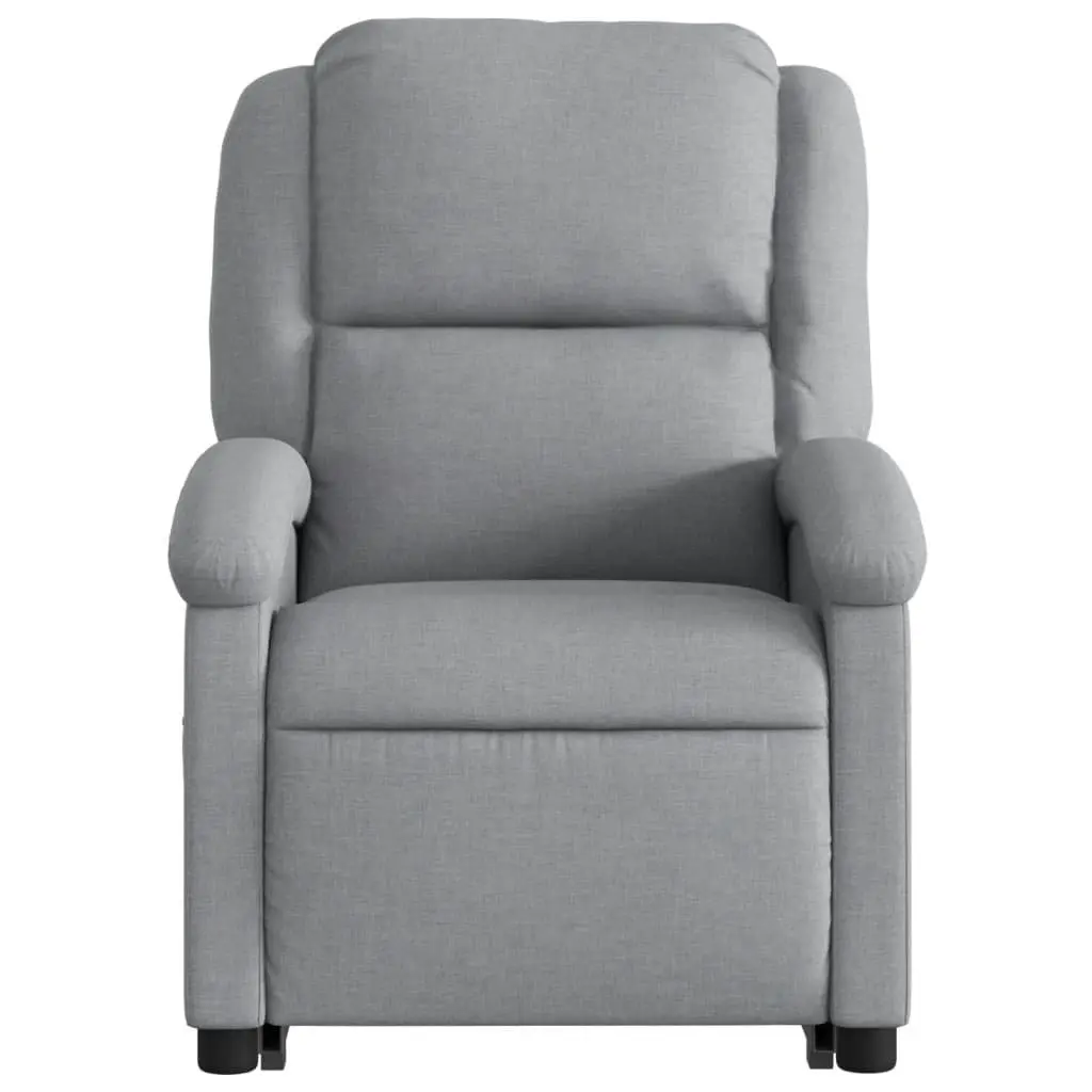Electric Massage Recliner Chair Power Lift Grey Fabric