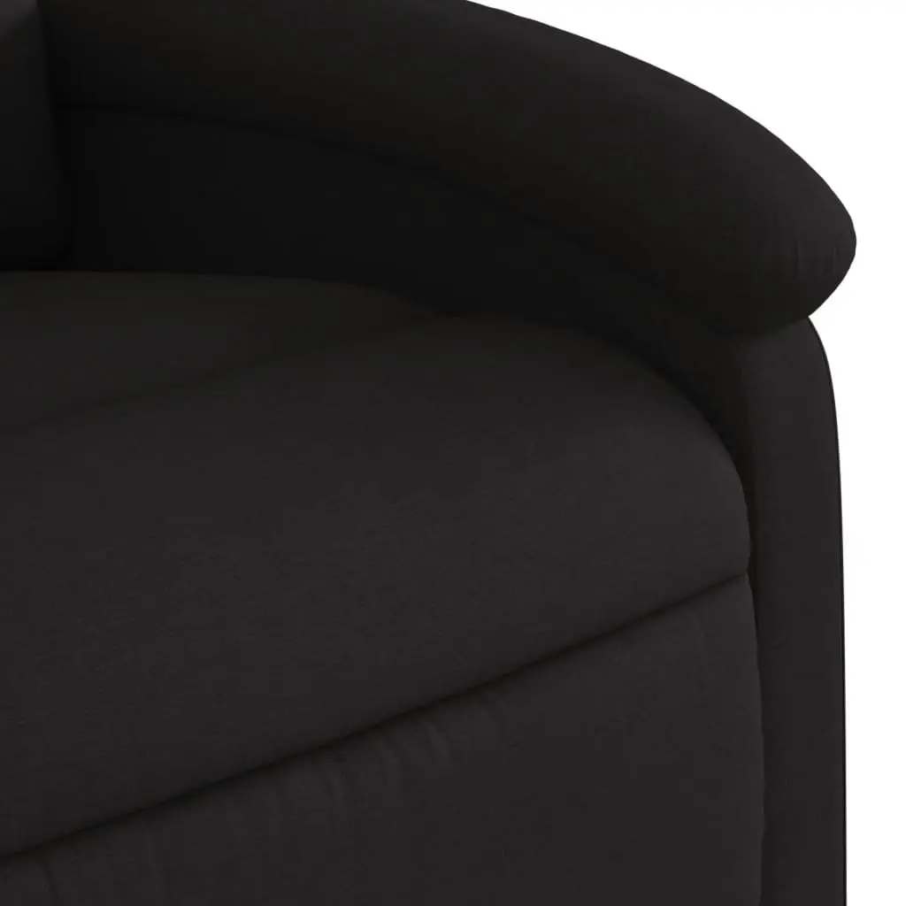 Electric Massage Recliner Chair Power Lift Function Manual Recline 135 Degrees Black Fabric