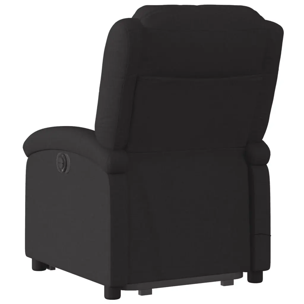 Electric Massage Recliner Chair Power Lift Electric Recline 135 Degrees Black Fabric