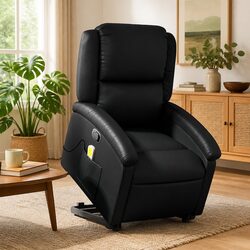 Comfortable Black Electric Massage Recliner Chair