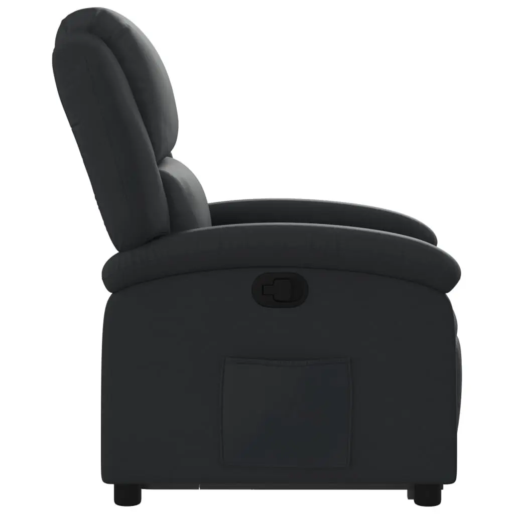 Electric Reclining Chair Power Lift Comfort Black Leather