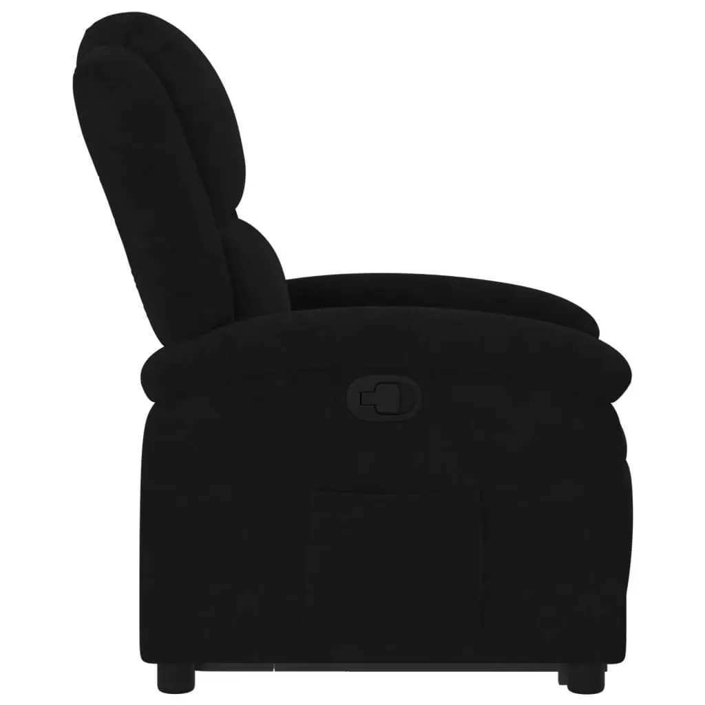 Black Velvet Electric Lift Recliner Chair