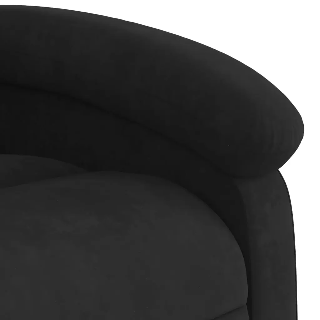 Black Velvet Electric Lift Recliner Chair