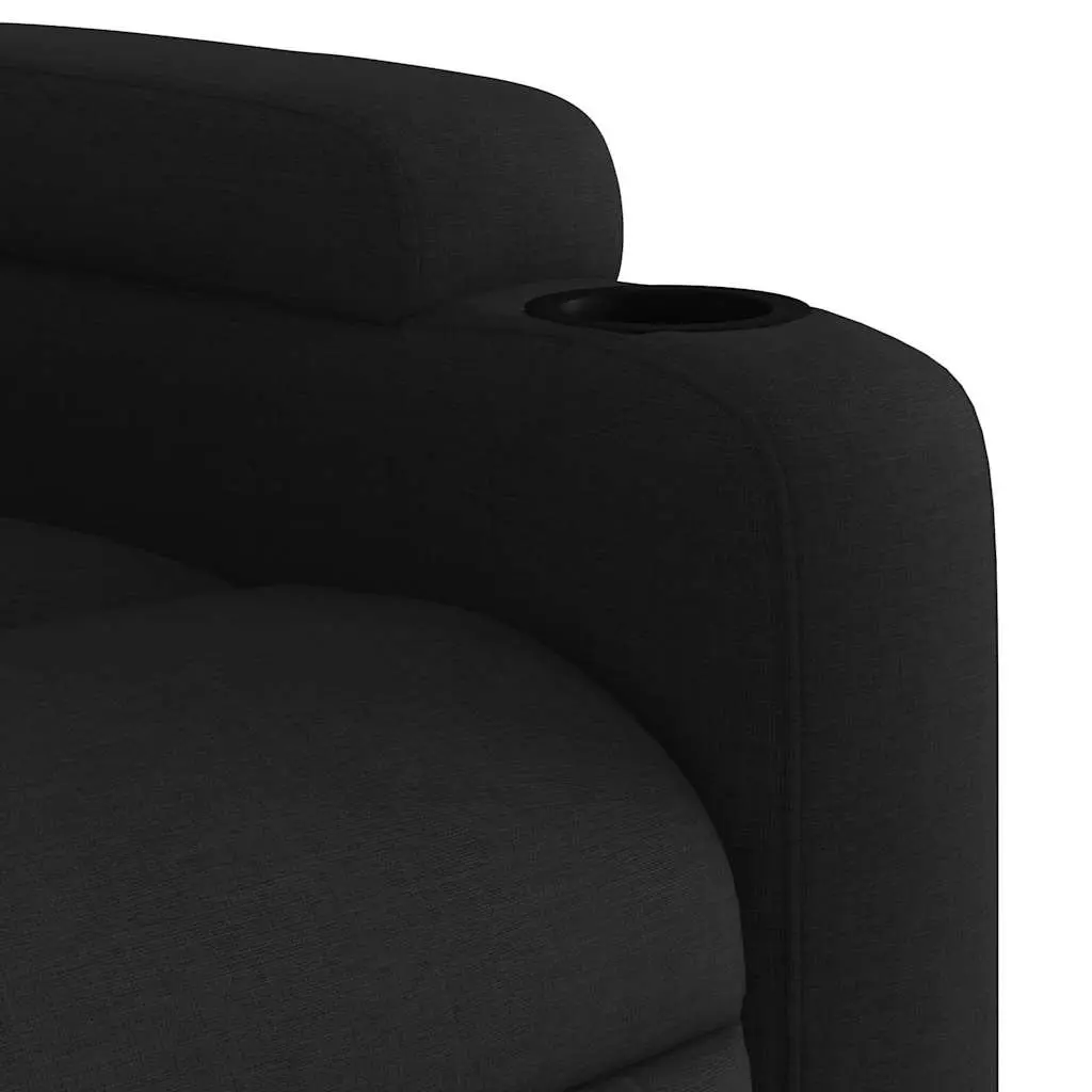 Electric Massage Recliner Chair Full Body Massage Power Lift Black Fabric