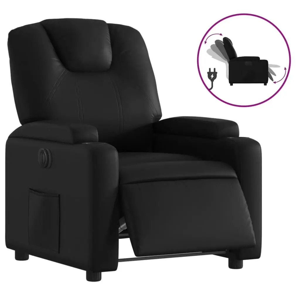 Electric Recliner Chair in Black