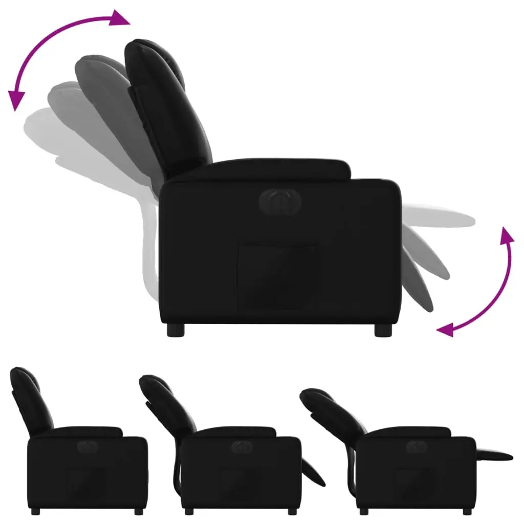 Electric Recliner Chair in Black