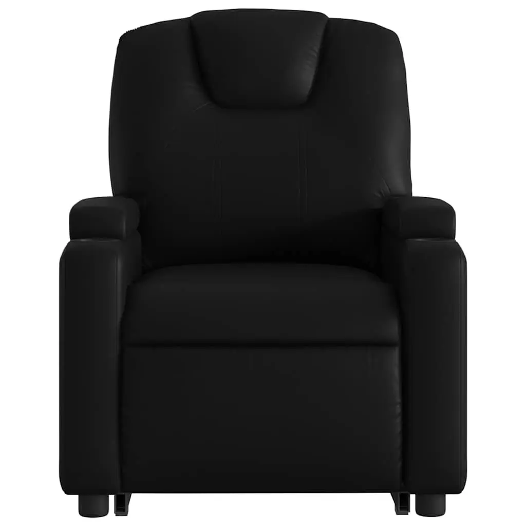 Electric Recliner Chair Power Lift Black Faux Leather