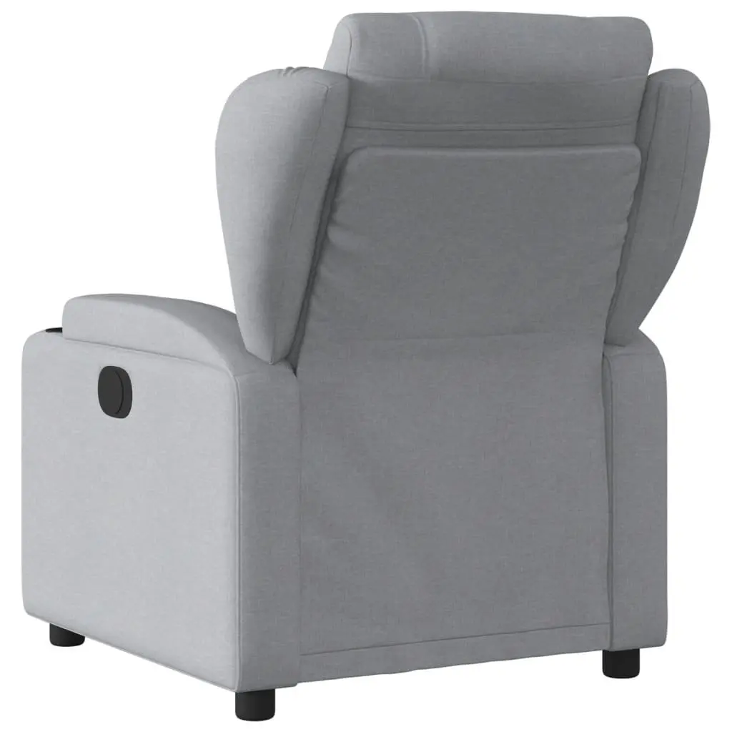 Recliner Chair Manual Reclining Armchair Light Grey