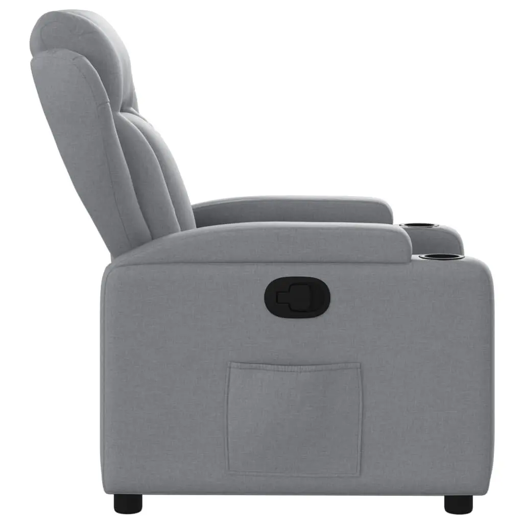 Recliner Chair Manual Reclining Armchair Light Grey