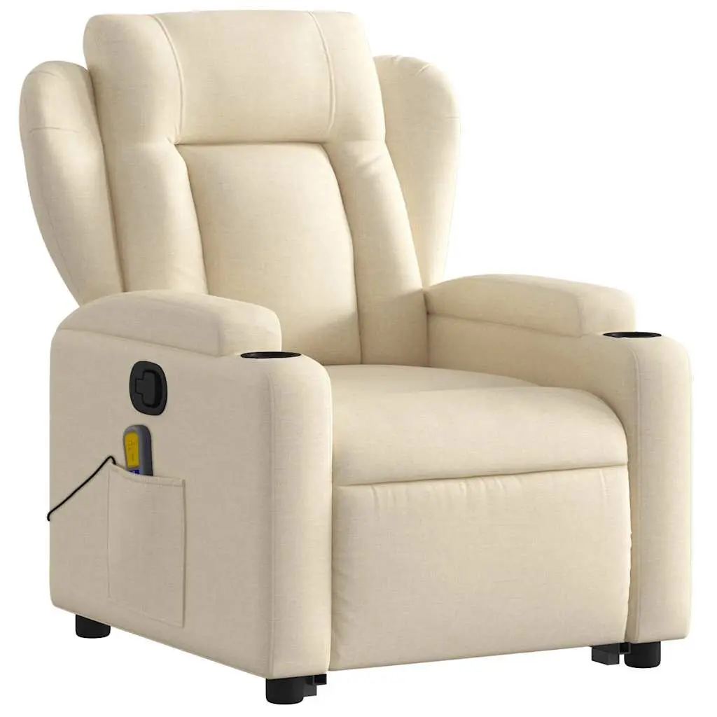 Cream Massage Recliner Chair for Relaxation
