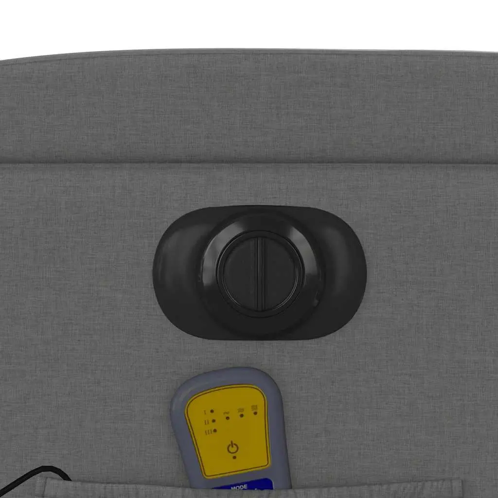 Electric Massage Recliner Chair Power Lift Adjustable Backrest Grey Fabric