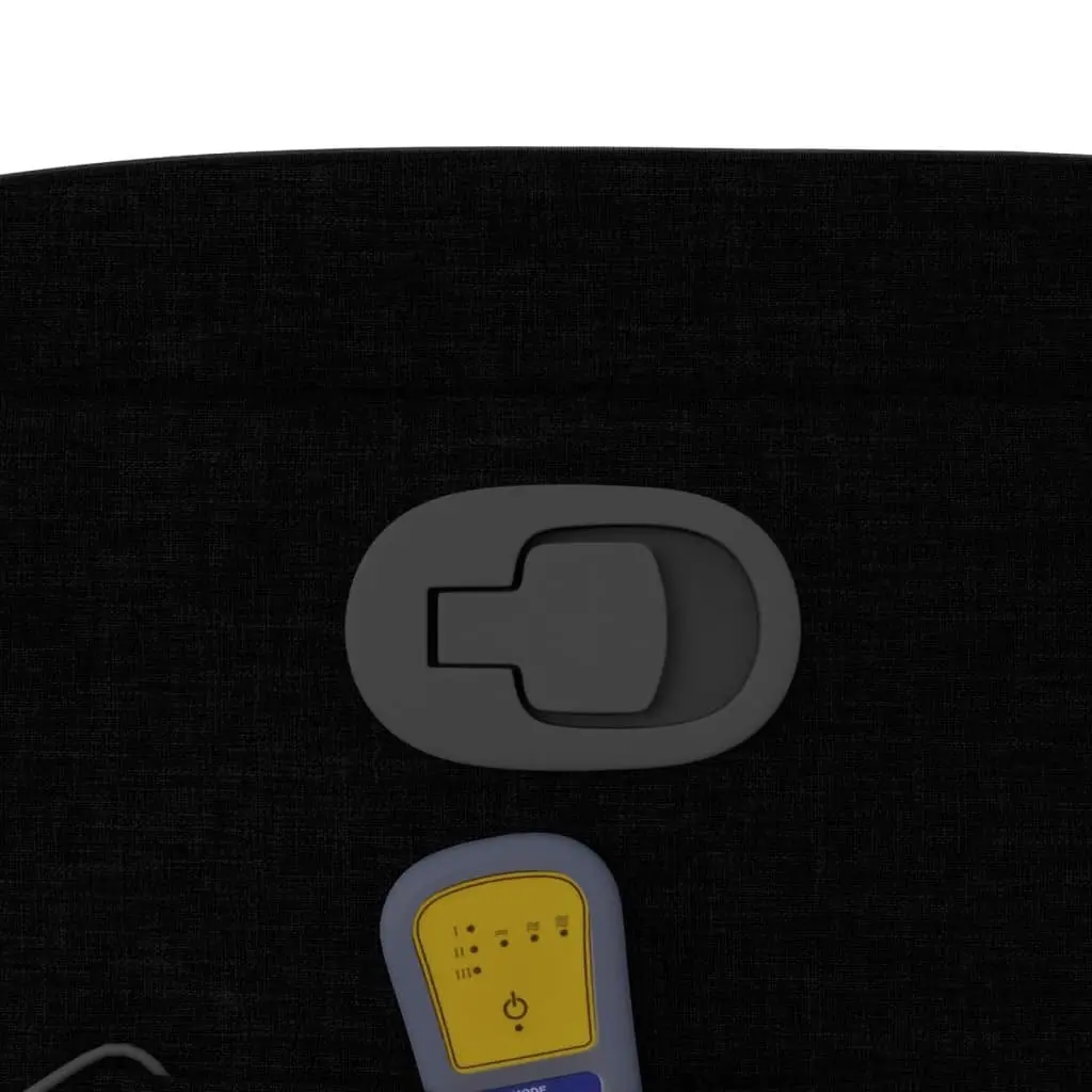 Recliner Chair Massage Manual Vibration Black Fabric Adjustable Armchair