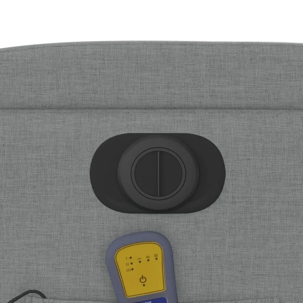 Grey Fabric Electric Massage Recliner Chair