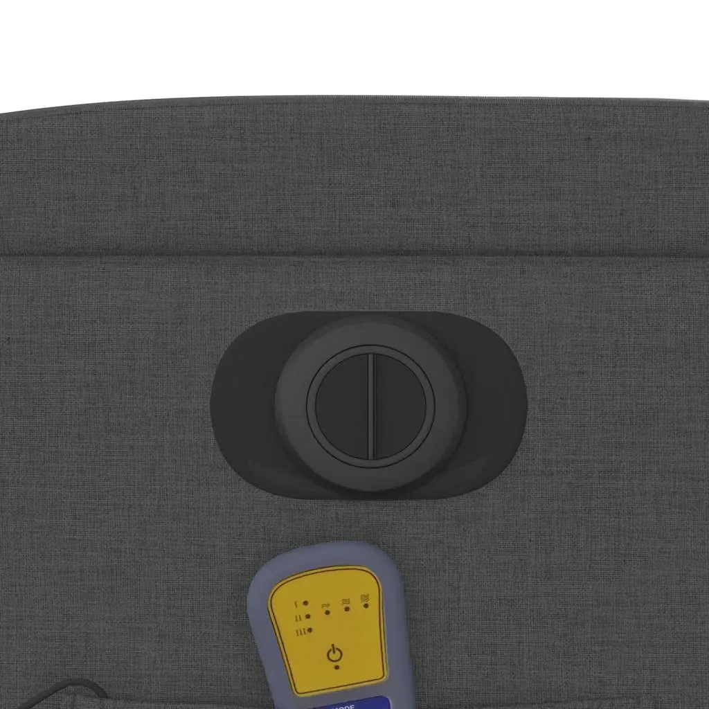Electric Massage Recliner Chair Vibration Relaxer Grey Fabric