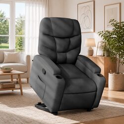Comfortable Grey Recliner Chair with Practical Design