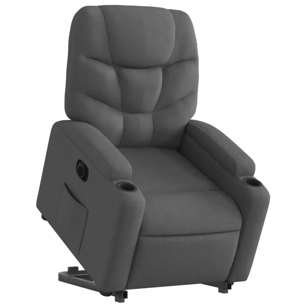 Electric Stand Up Recliner Armchair Power Lift Recline Elderly Comfort Grey