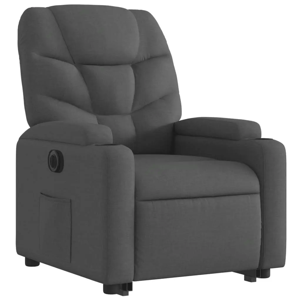 Electric Stand Up Recliner Armchair Power Lift Recline Elderly Comfort Grey