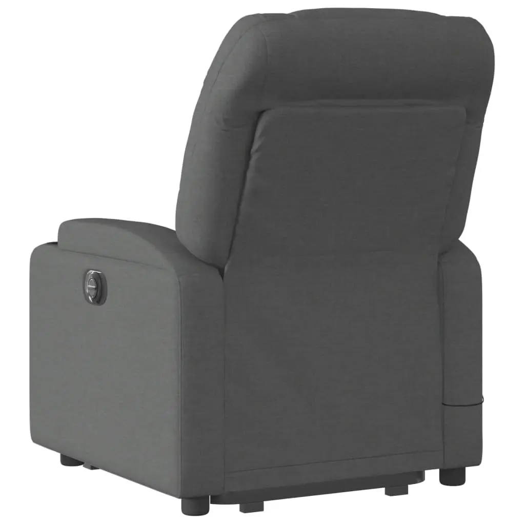 Electric Recliner Chair Massage Lift Armchair Fabric Grey