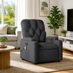 Comfort Meets Value: Grey Massage Recliner Chair