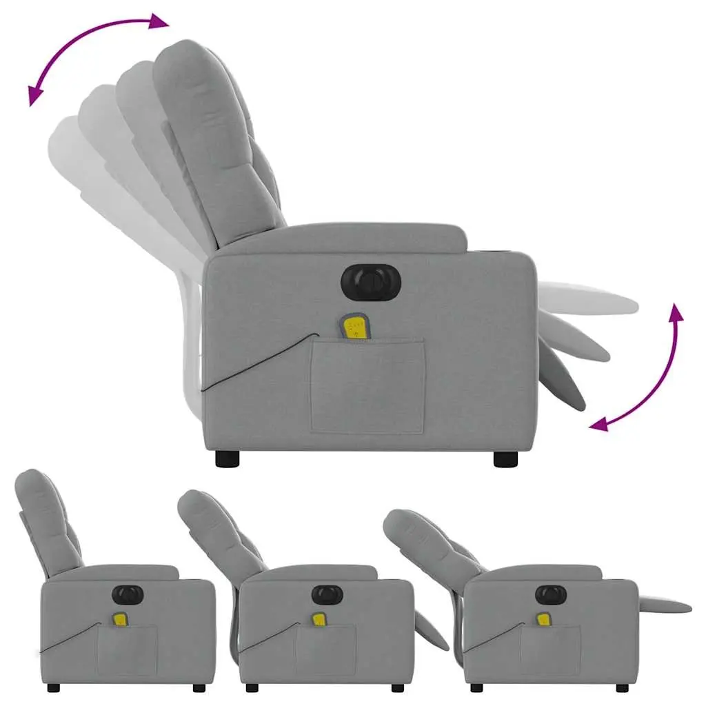 Electric Massage Recliner Chair in Grey