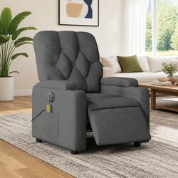 Comfortable Grey Electric Massage Recliner for Your Home
