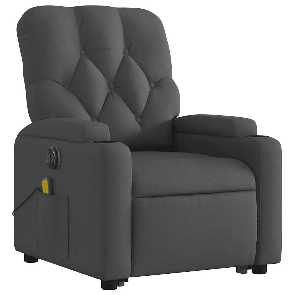 Grey Fabric Electric Recliner Chair with Power Lift Function for Elderly Massage Use