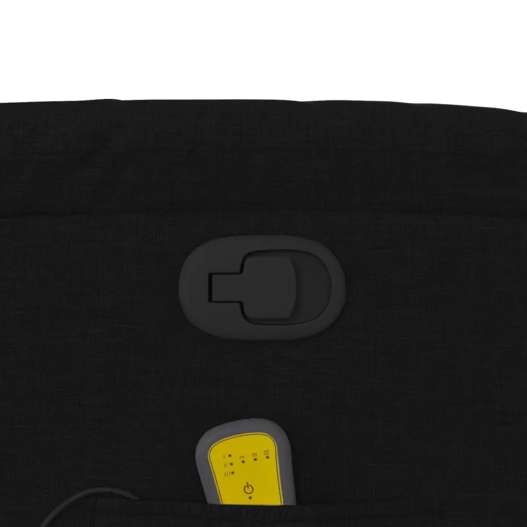 Massage Recliner Chair Manual Recline 6 Vibration Points Black Fabric