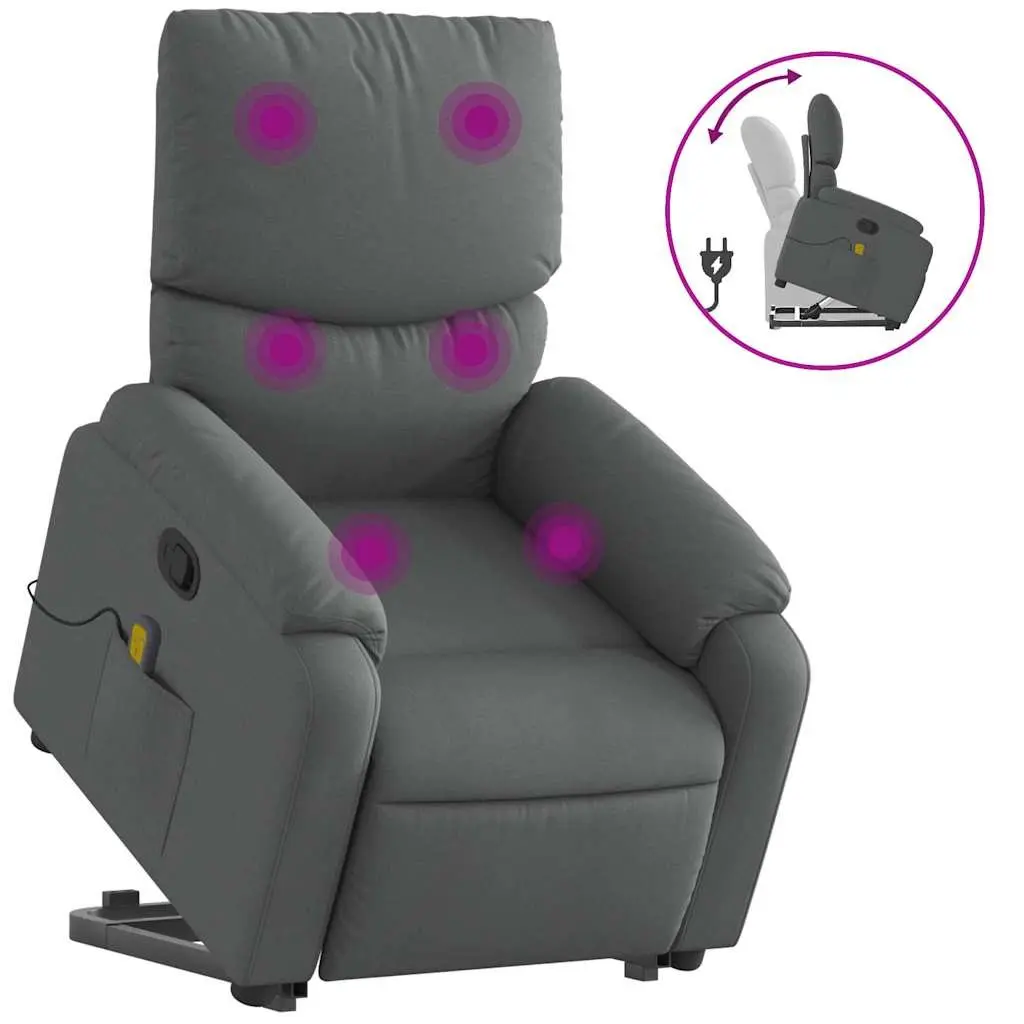 Grey Massage Recliner Chair for Comfort