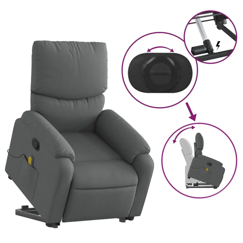 Grey Massage Recliner Chair for Comfort