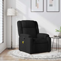Reliable Black Fabric Massage Recliner Chair for Comfort