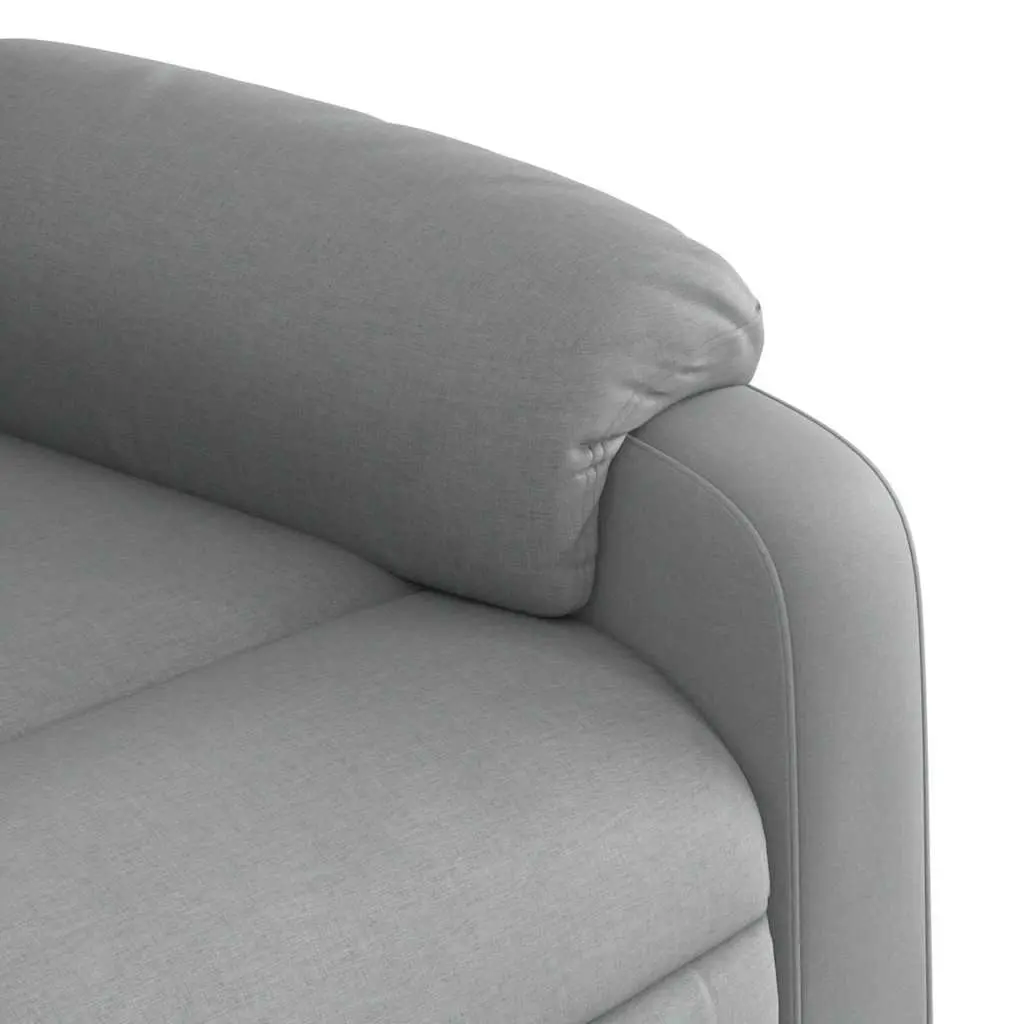 Electric Stand Up Massage Recliner Chair Grey Fabric Power Lift Recline Armchair